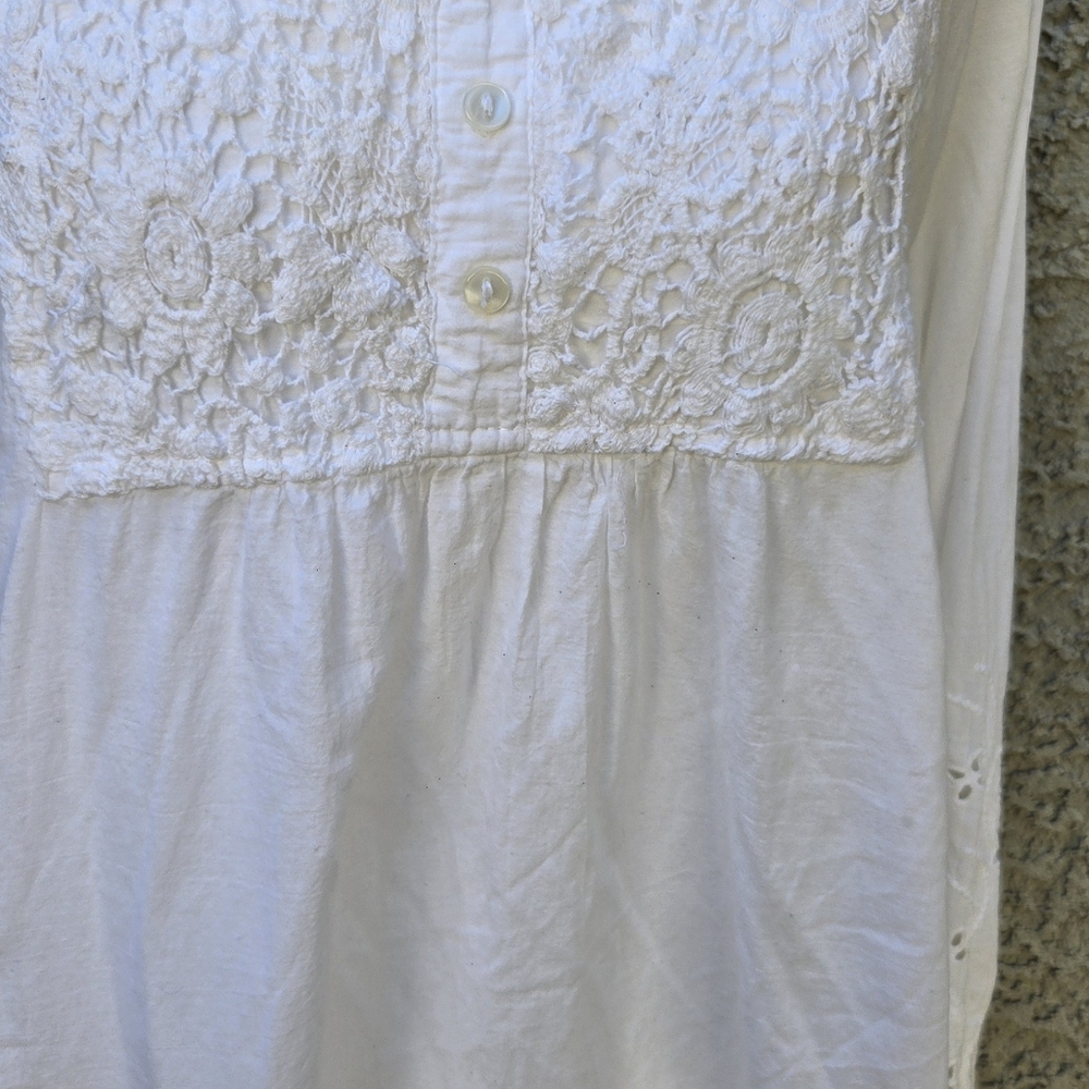 Ravel White Eyelet Cotton Tunic Dress - Picture 4 of 9